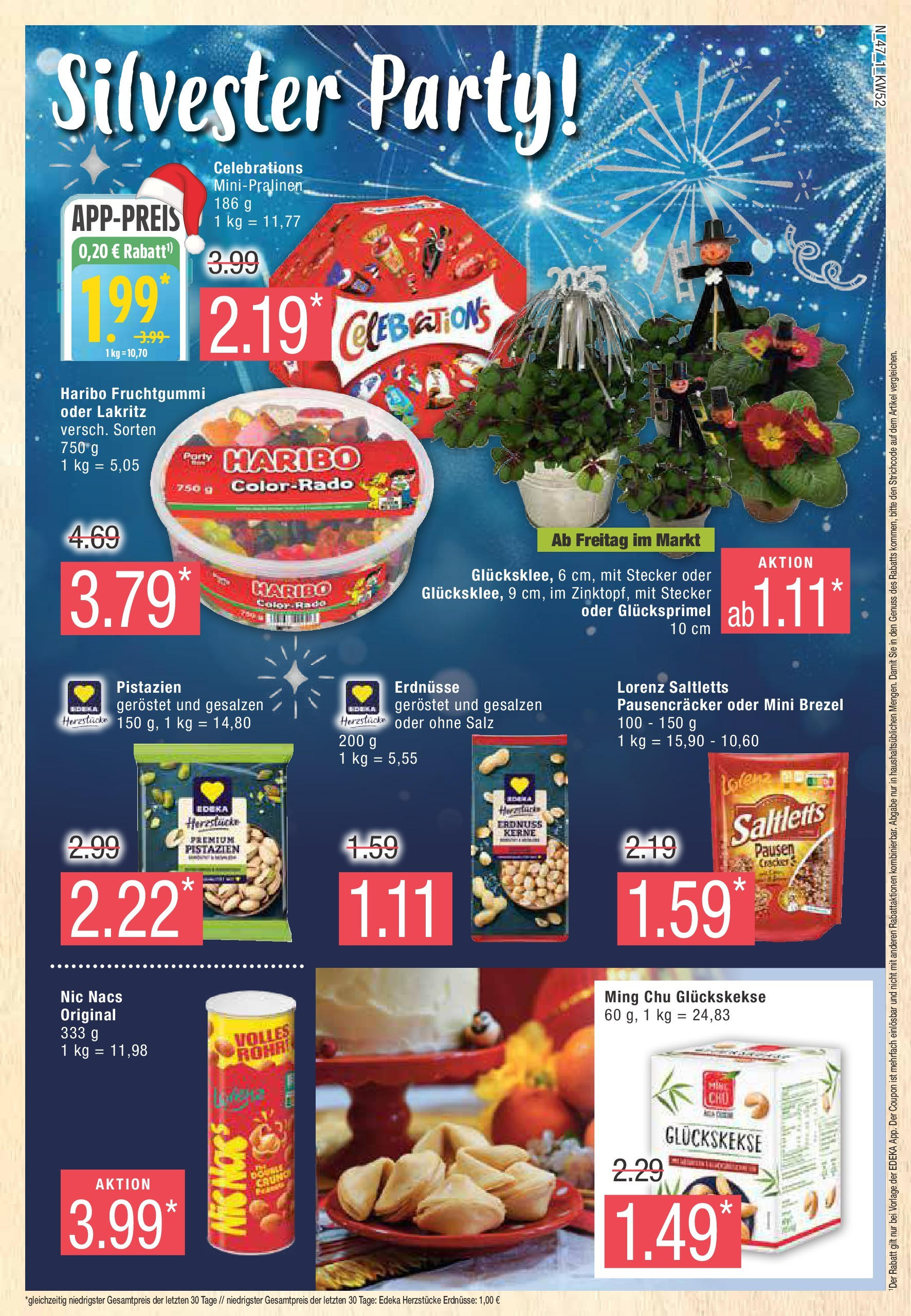 Marktkauf - Marktkauf: Wochenangebote (ab 22.12.2024) » Angebote online | Seite: 47 | Produkte: Erdnüsse, Pistazien, Celebrations, Salz