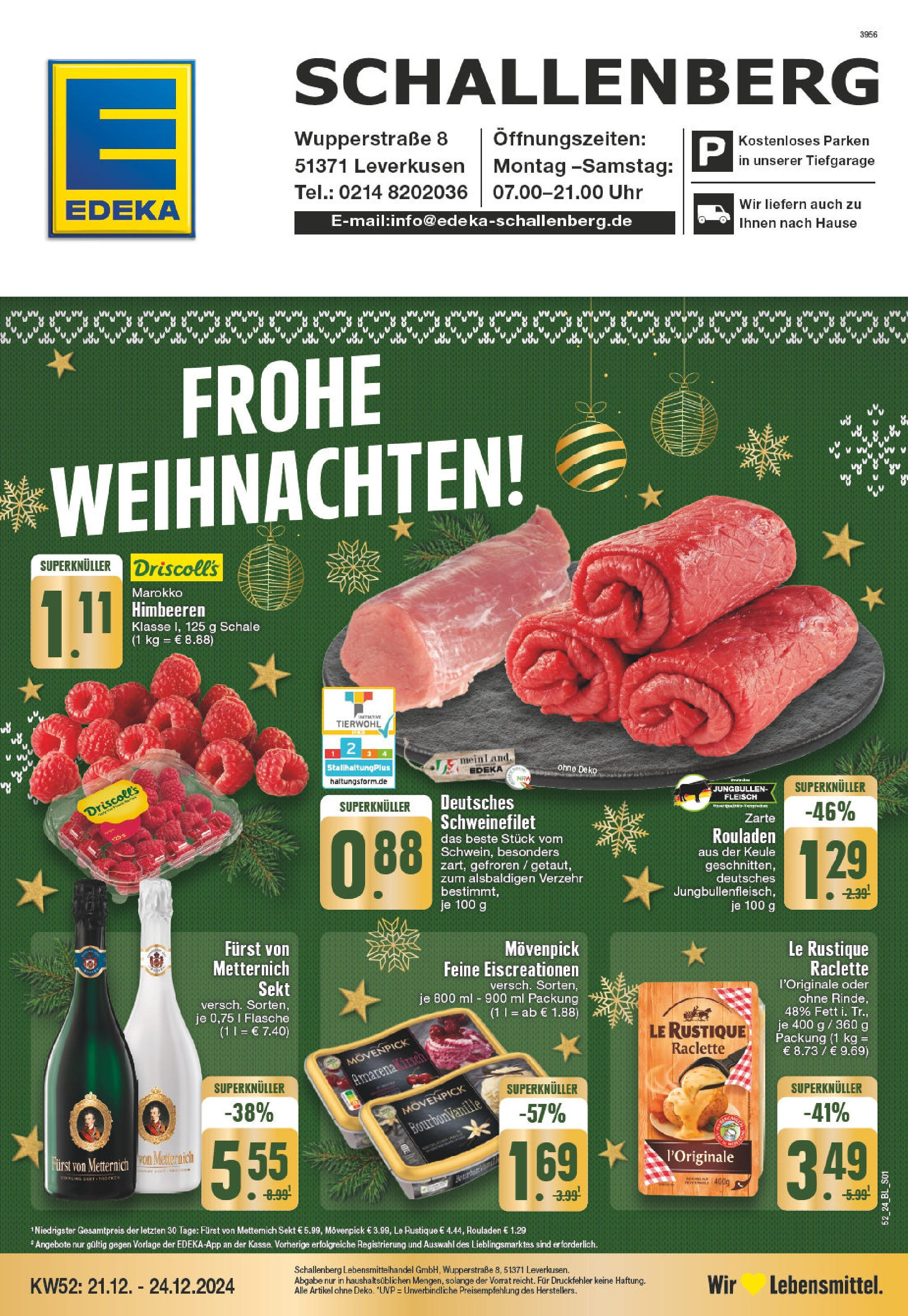 EDEKA Prospekt ab 22.12.2024 - EDEKA: Wochenangebote Online