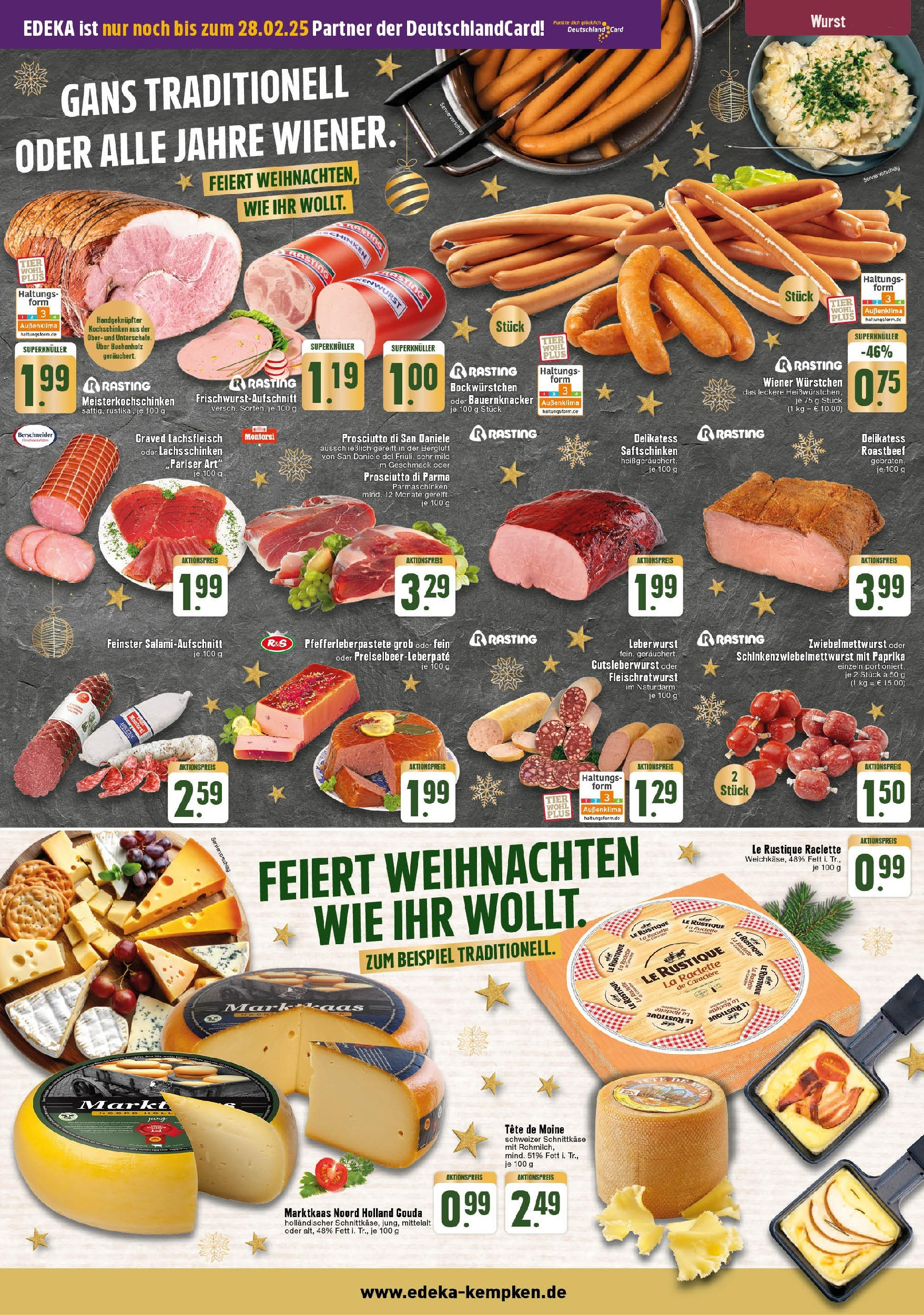 Edeka - EDEKA: Wochenangebote (ab 22.12.2024) » Angebote Online | Seite: 3 | Produkte: Gouda, Paprika, Schinken, Raclette