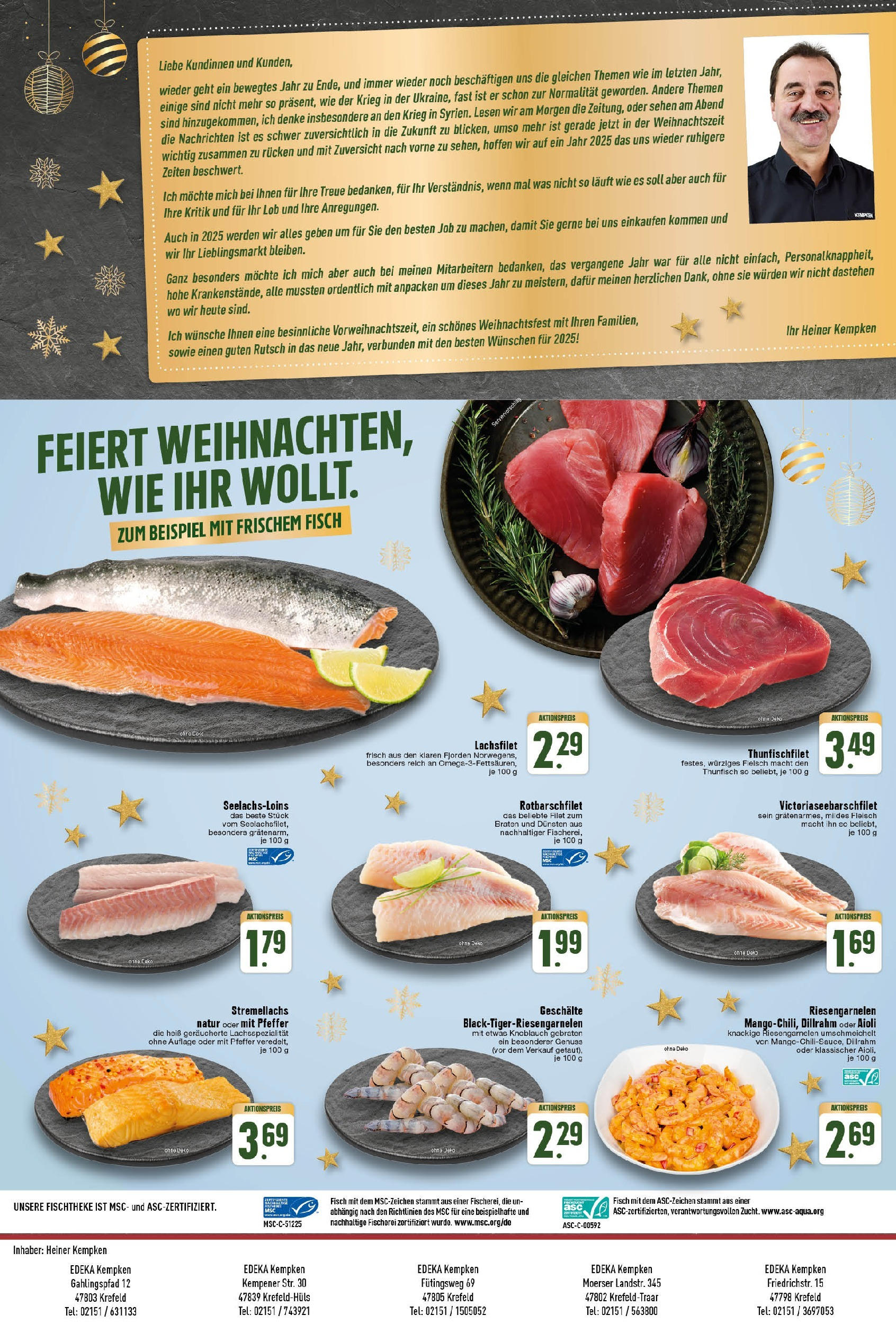 Edeka - EDEKA: Wochenangebote (ab 22.12.2024) » Angebote Online | Seite: 8 | Produkte: Thunfisch, Fisch, Knoblauch, Fleisch