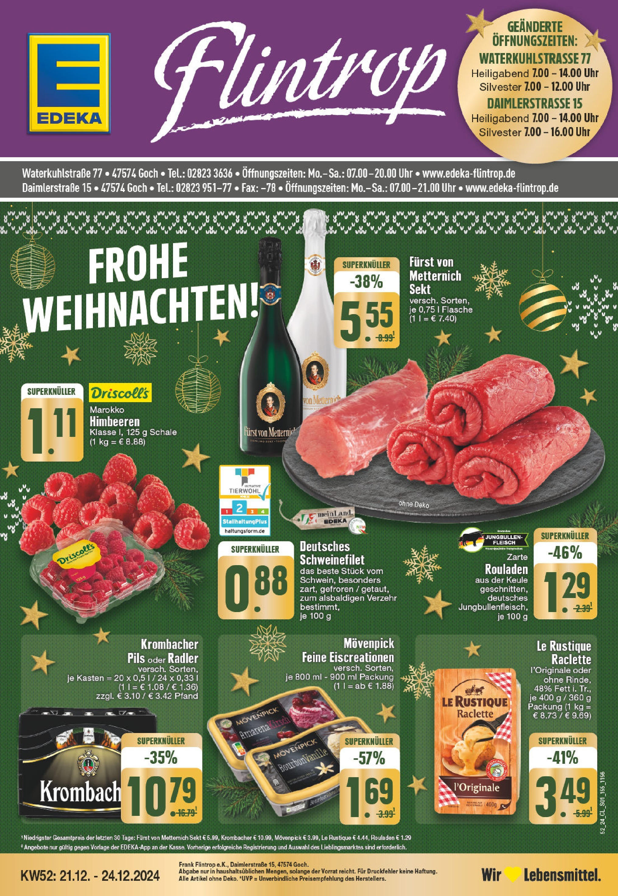 EDEKA Prospekt ab 22.12.2024 - EDEKA: Wochenangebote Online