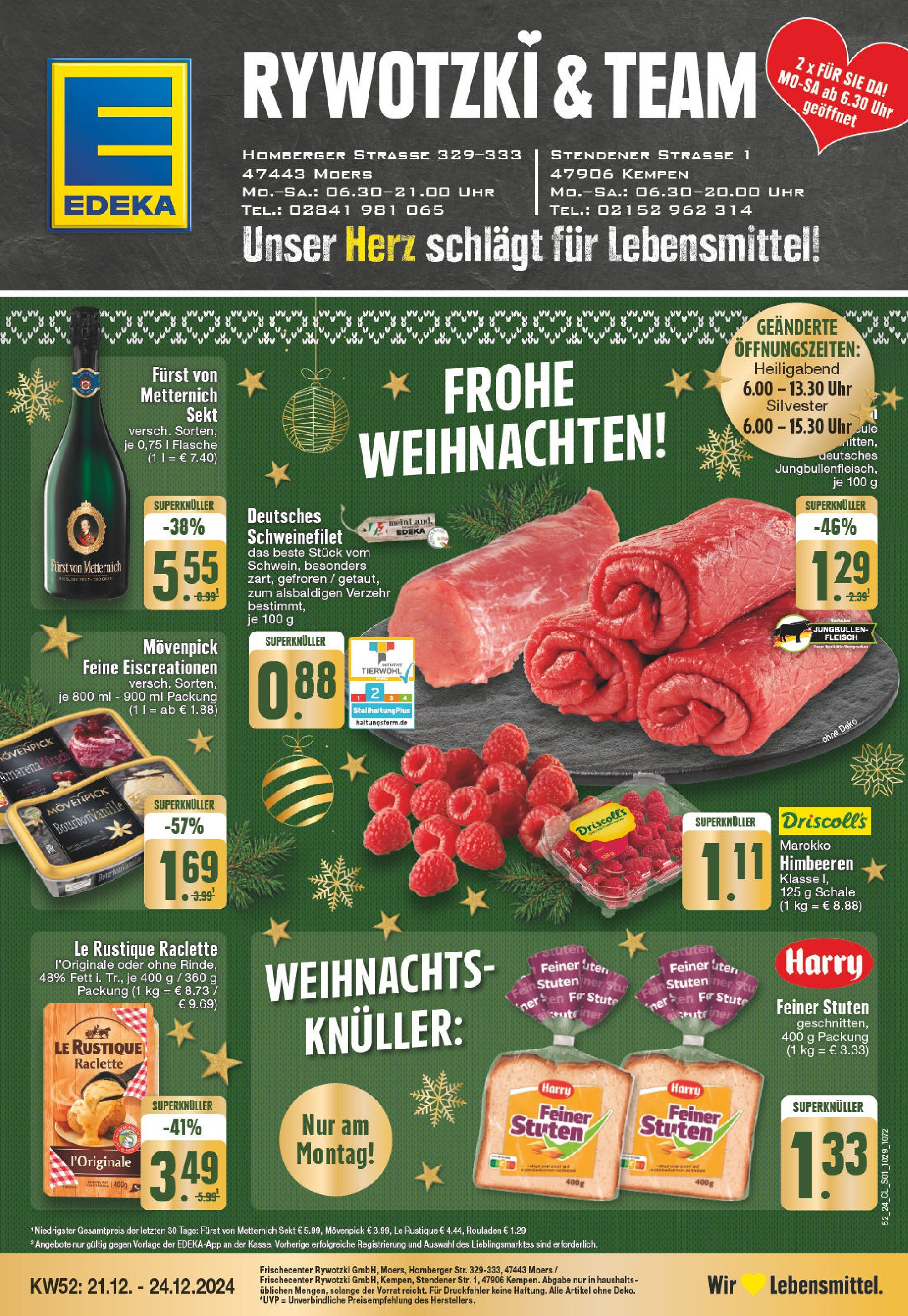 EDEKA Prospekt ab 22.12.2024 - EDEKA: Wochenangebote Online