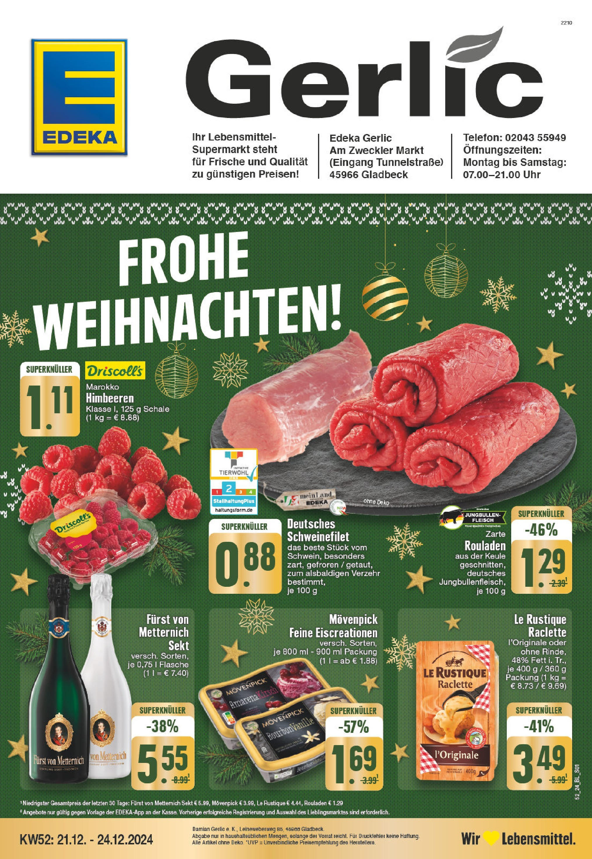 EDEKA Prospekt ab 22.12.2024 - EDEKA: Wochenangebote Online