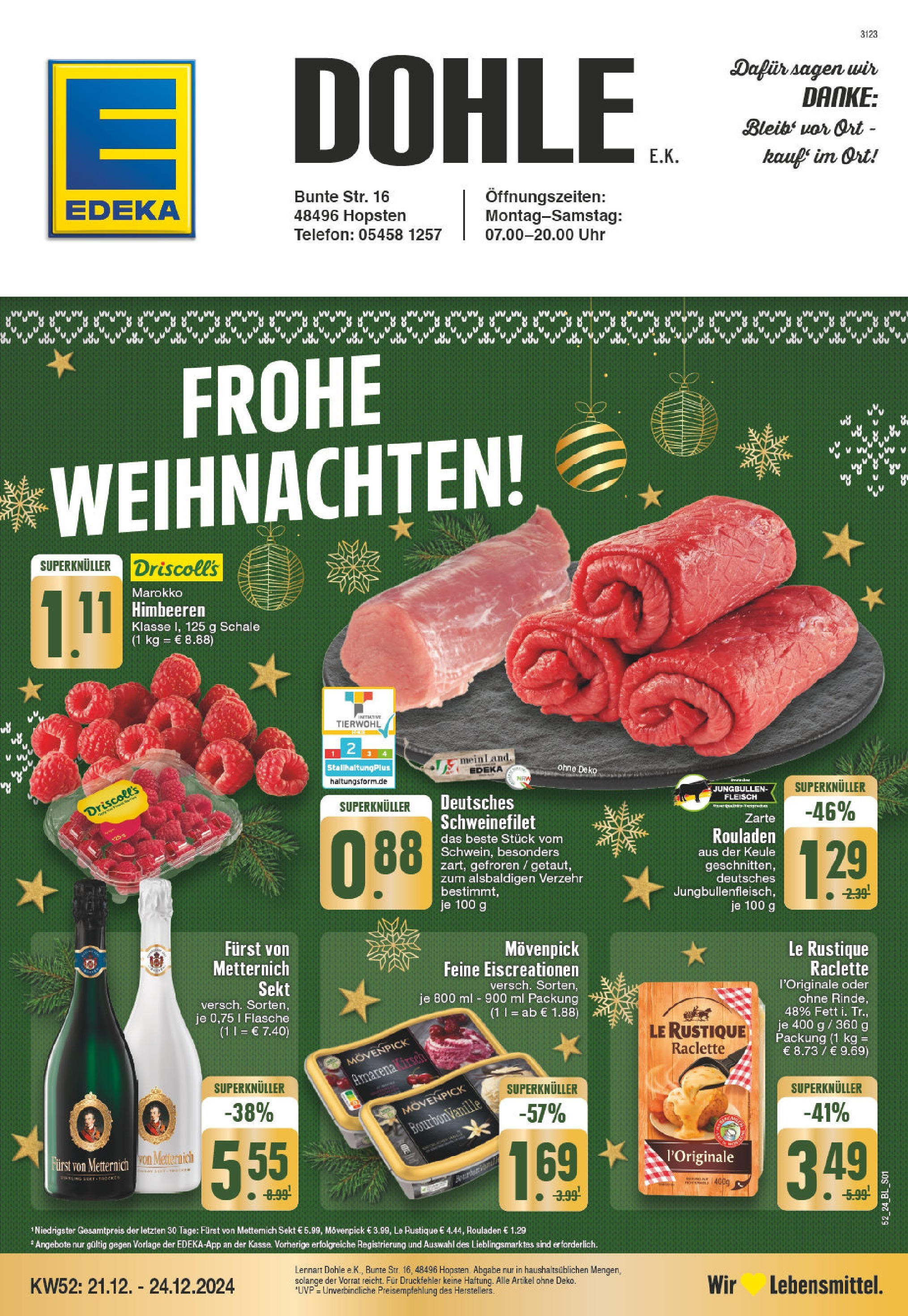 EDEKA Prospekt ab 22.12.2024 - EDEKA: Wochenangebote Online