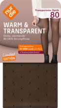 dm-drogerie markt nur die Strumpfhose mit Punkte-Muster warm & transparent strapazierfähig schwarz Gr. 38/40, 80 DEN - bis 15.08.2025