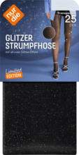 dm-drogerie markt nur die Strumpfhose Glitzer mit Allover-Glitter-Effekt schwarz Gr. XS/S, 25 DEN - bis 15.01.2025