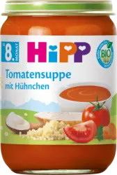 HiPP Men&uuml; Tomatensuppe mit H&uuml;hnchen ab dem 8.Monat