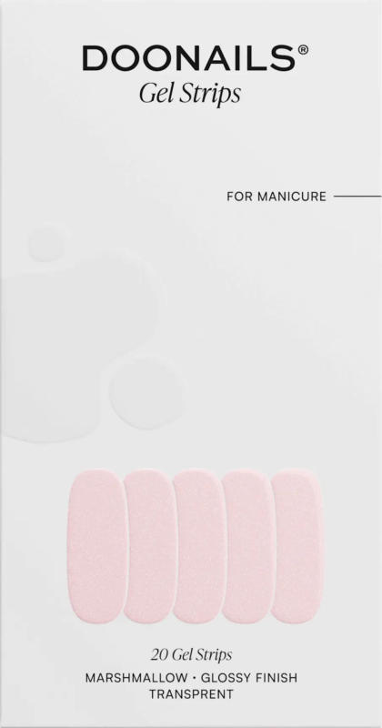 Doonails UV Gel Nagelfolien, Gel Strips Marshmallow