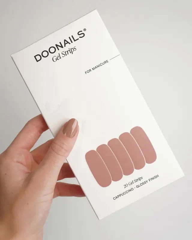 Doonails UV Gel Nagelfolien, Gel Strips Cappuccino