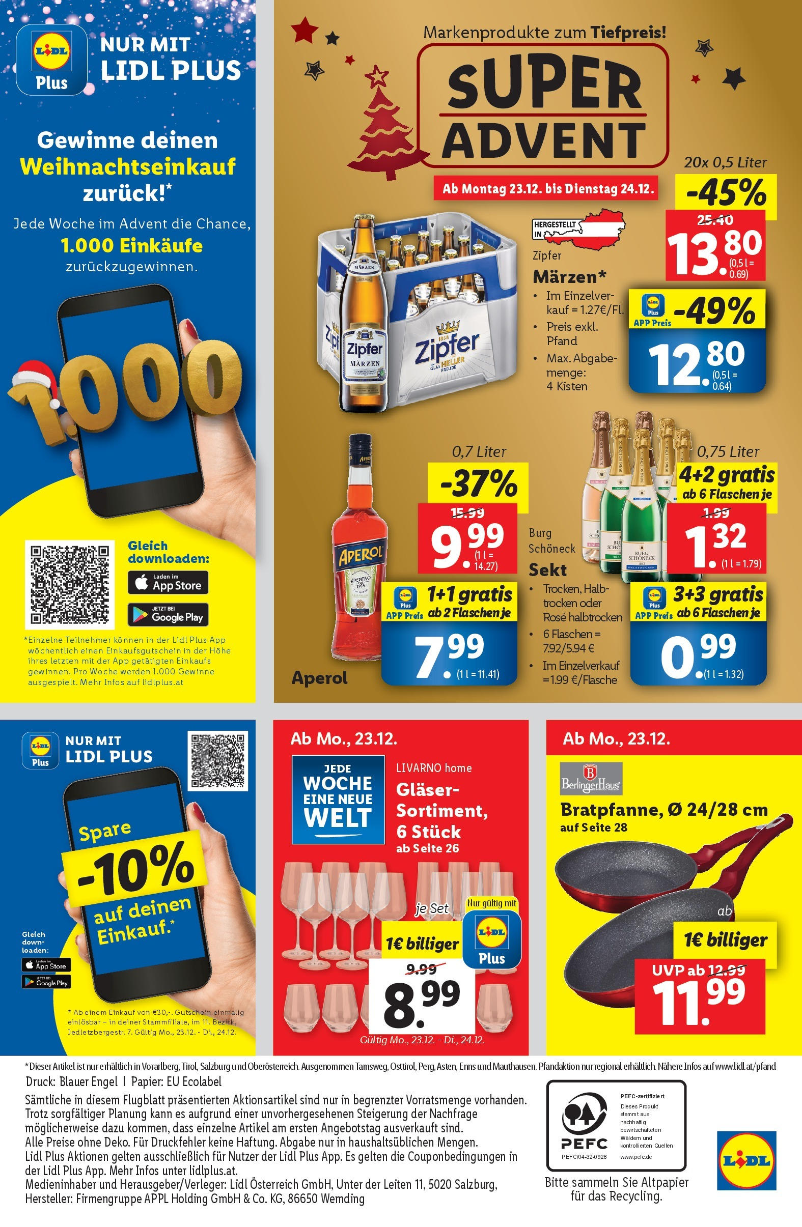 Lidl Flugblatt - Salzburg, Jenbach, Dornbirn ab 19.12.2024 - Angebote ab donnerstag | Seite: 42