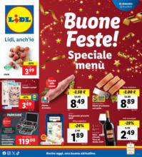 Buone feste Speciale menù