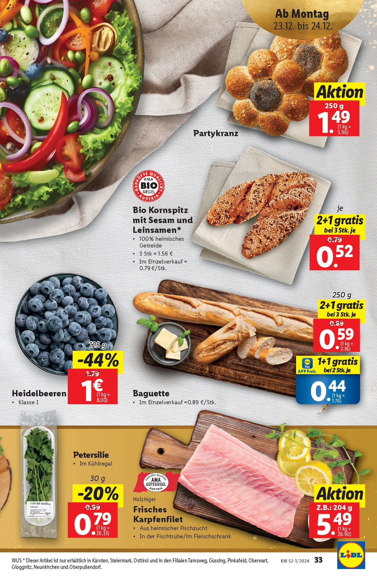 Lidl Flugblatt - Graz, Liezen, Oberwart ab 19.12.2024 - Angebote ab donnerstag | Seite: 35 | Produkte: Getreide, Petersilie