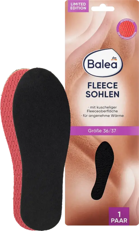 Balea Einlegesohlen Fleece Gr. 36/37 (1 Paar)
