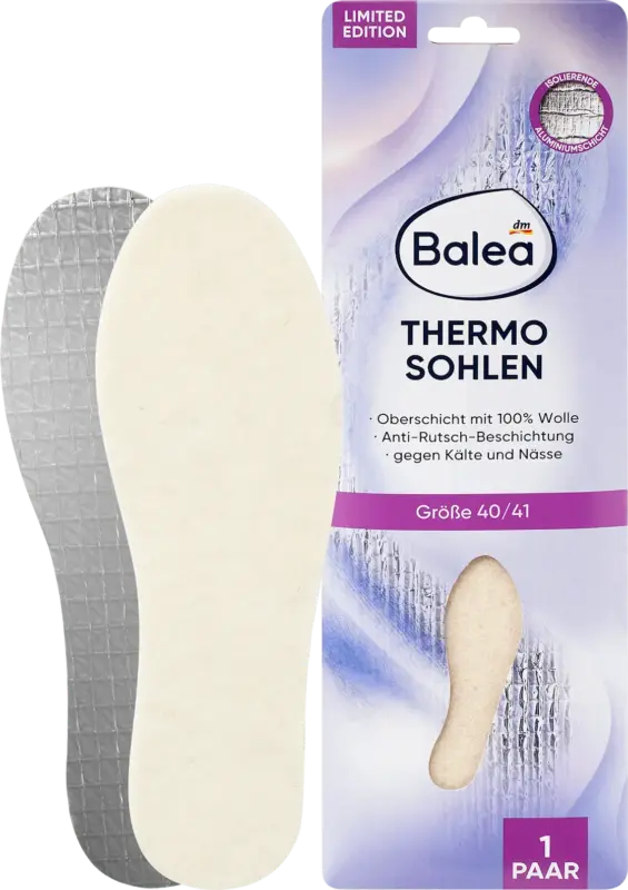 Balea Einlegesohlen Thermo Gr. 40/41 (1 Paar)