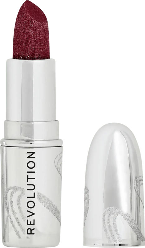 Revolution Lippenstift Metallic Muse Glitter Iced Berry