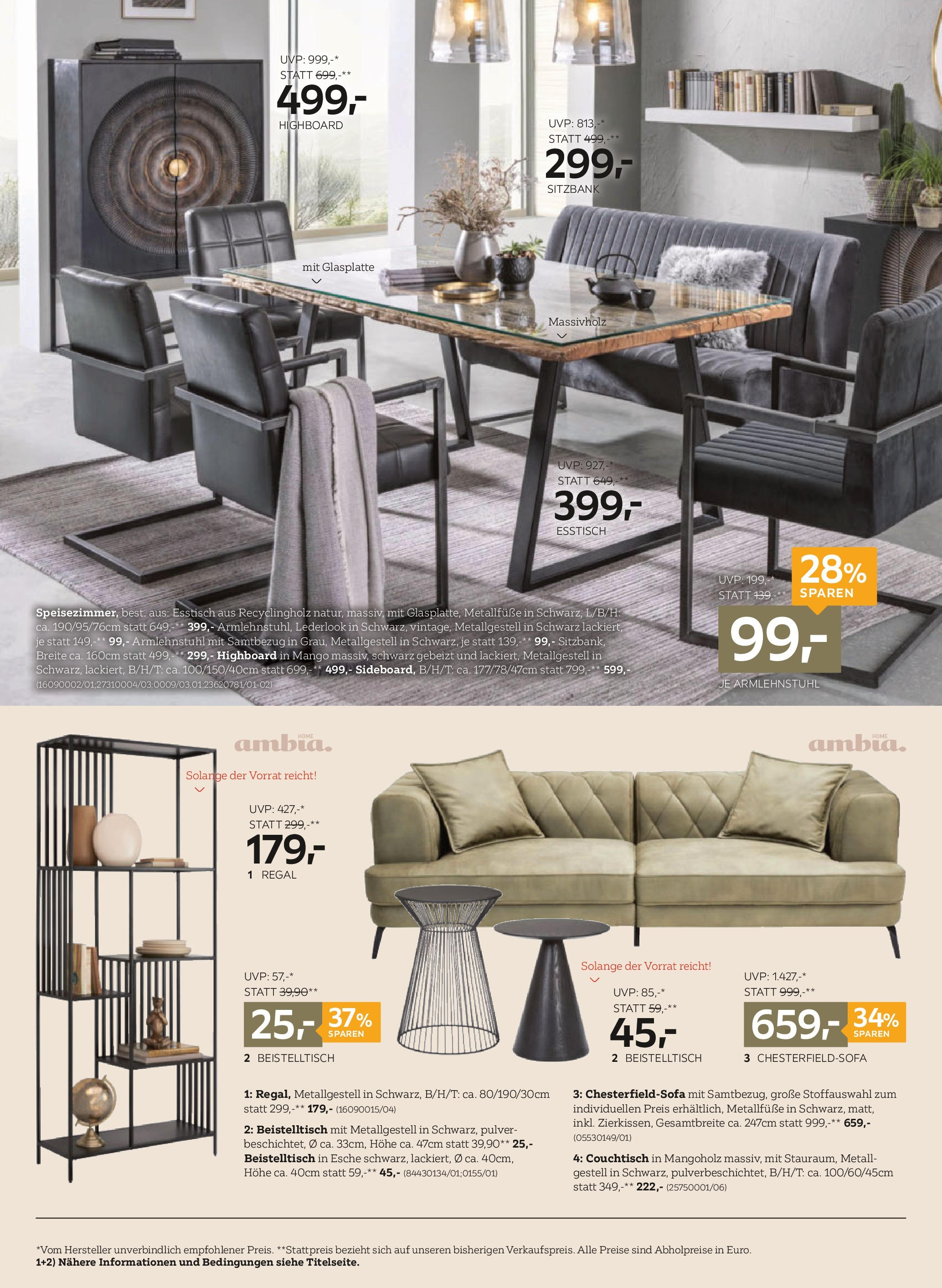 XXXLutz Ambia Home von 07.01.2025 - Aktuelle Angebote | Seite: 4 | Produkte: Mango, Couchtisch, Regal