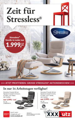 Vorschau von dem Prospekt - XXXLutz - Polstermöbel Stressless Ekornes gültig ab 23.12.2024