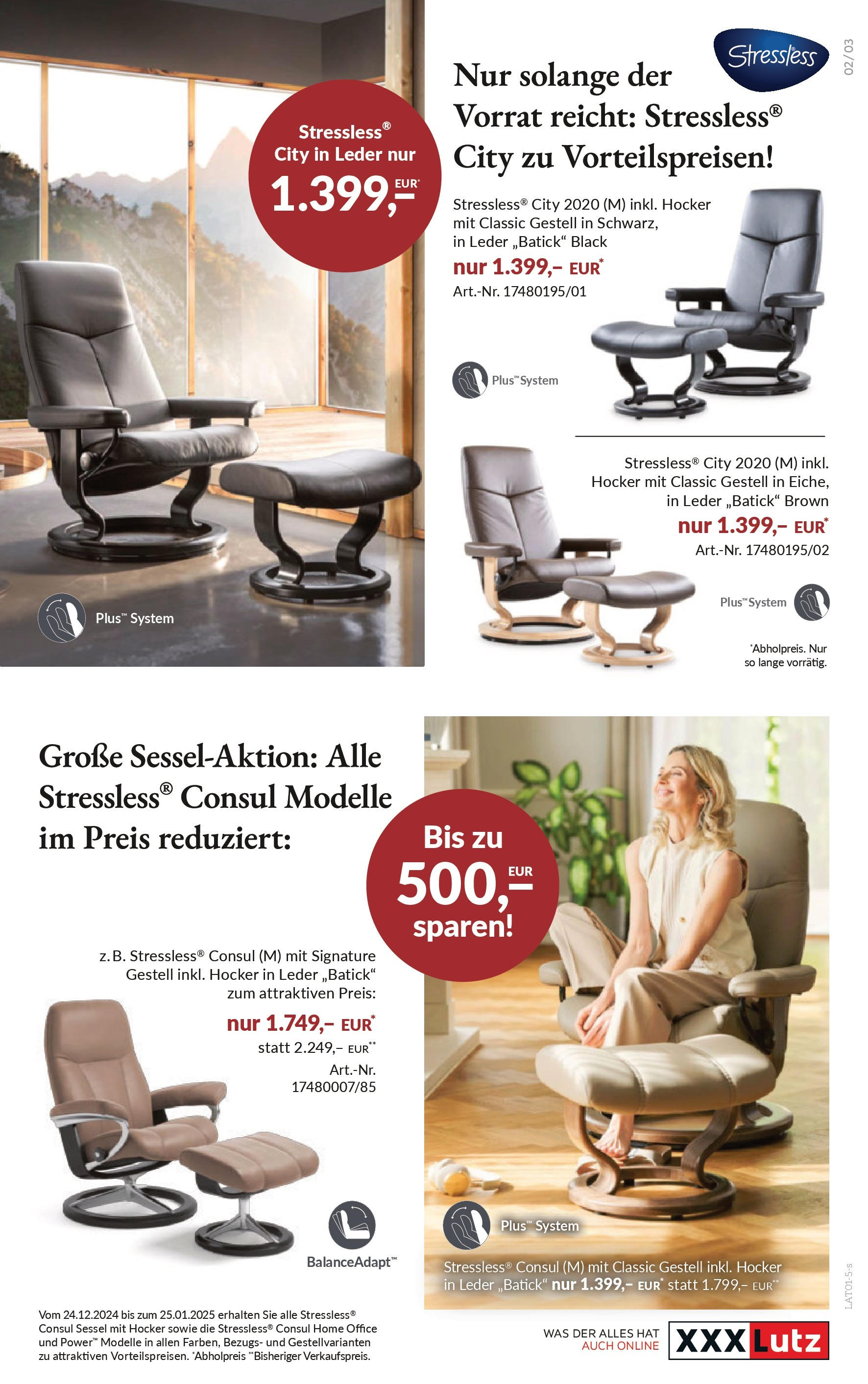 XXXLutz - Polstermöbel Stressless Ekornes von 23.12.2024 - Aktuelle Angebote | Seite: 3 | Produkte: Sessel