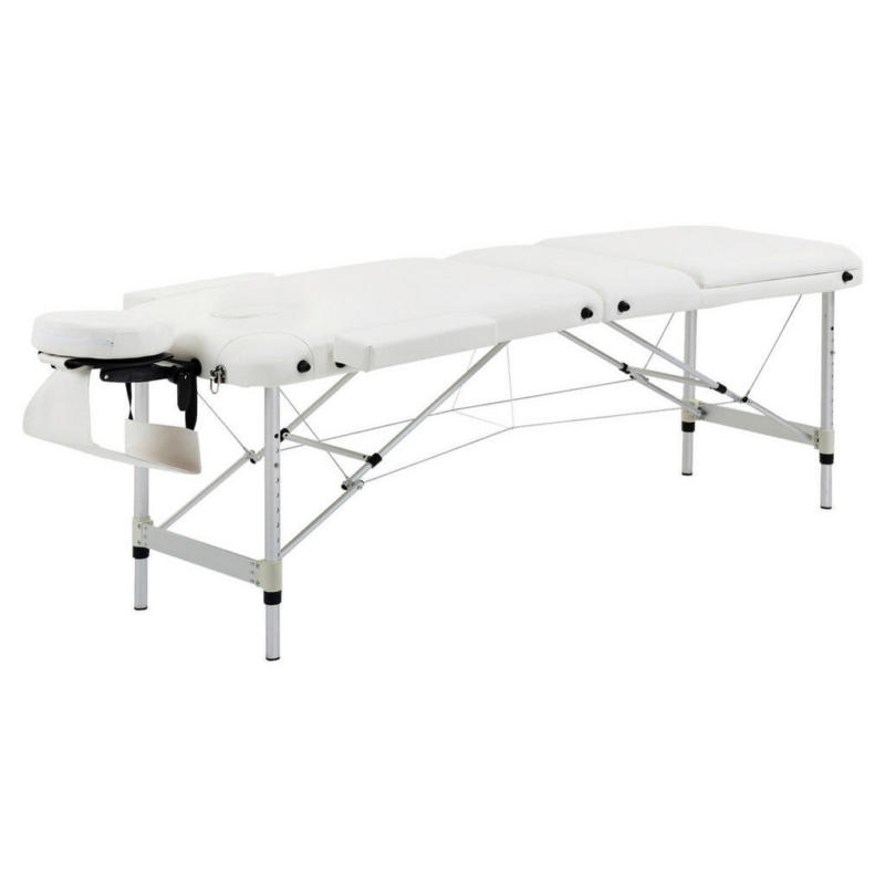 HOMCOM Massageliege weiß PVC B/H/L: ca. 60x215x84 cm