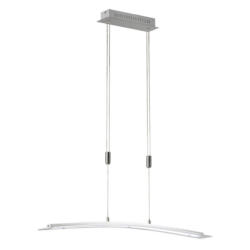 Fischer & Honsel LED-Pendelleuchte 60162 Chrom nickel matt Acryl Metall B/H/T: ca. 90x150x9 cm 1.0 Brennstellen