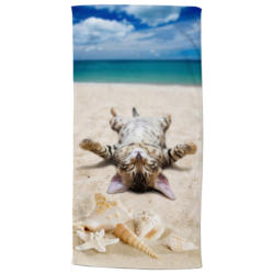 Strandtuch Beachcat Multi Polyester B/L: ca. 75x150 cm