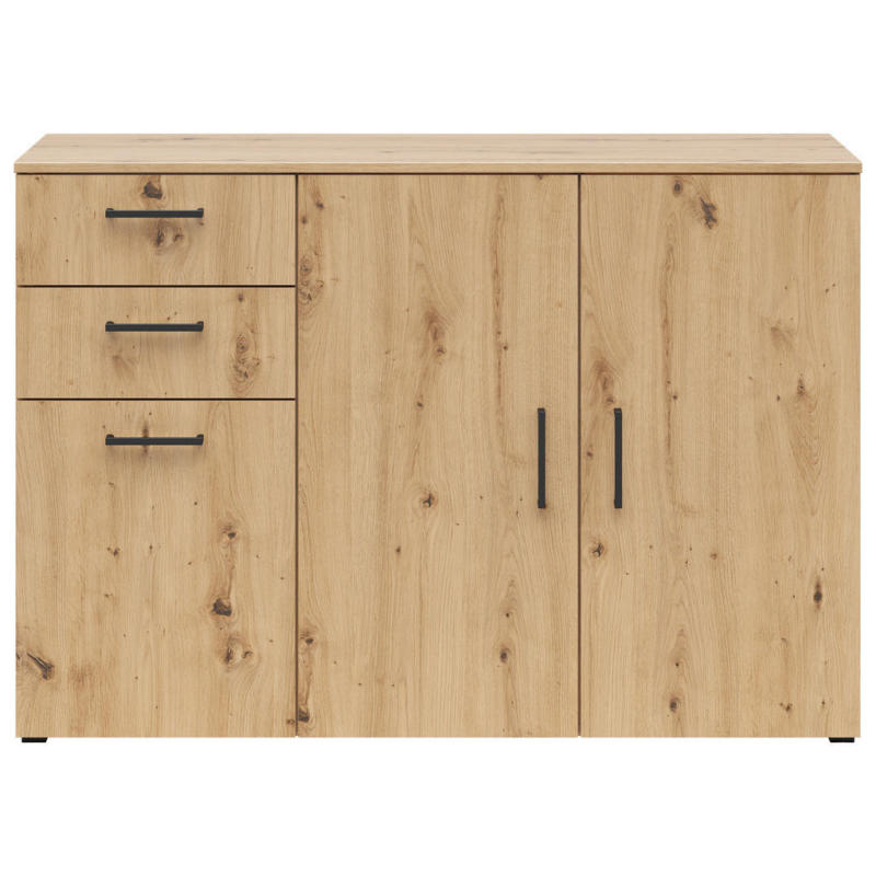 Kommode Multi-Stauraum Typ 28 Eiche Artisan Nachbildung B/H/T: ca. 120x83x40 cm