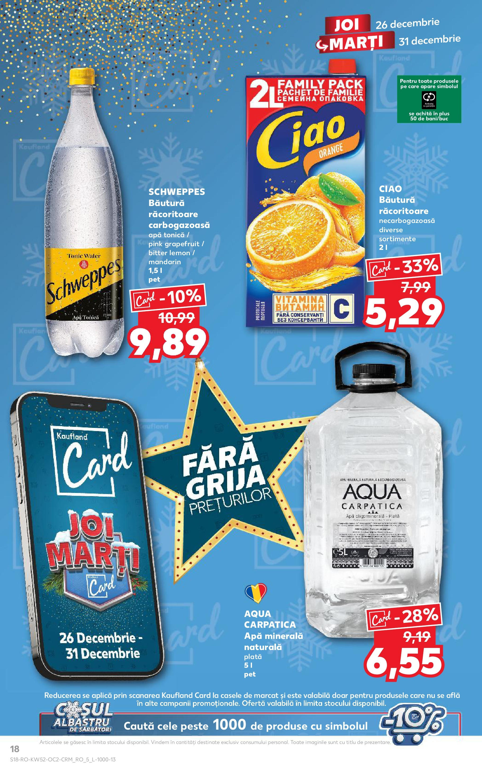 Kaufland - Catalog Kaufland până în data de 29.12.2024 24.12.2024 - Revista si Oferta | Pagină: 18 | Produse: Portocale, Pește, Apă