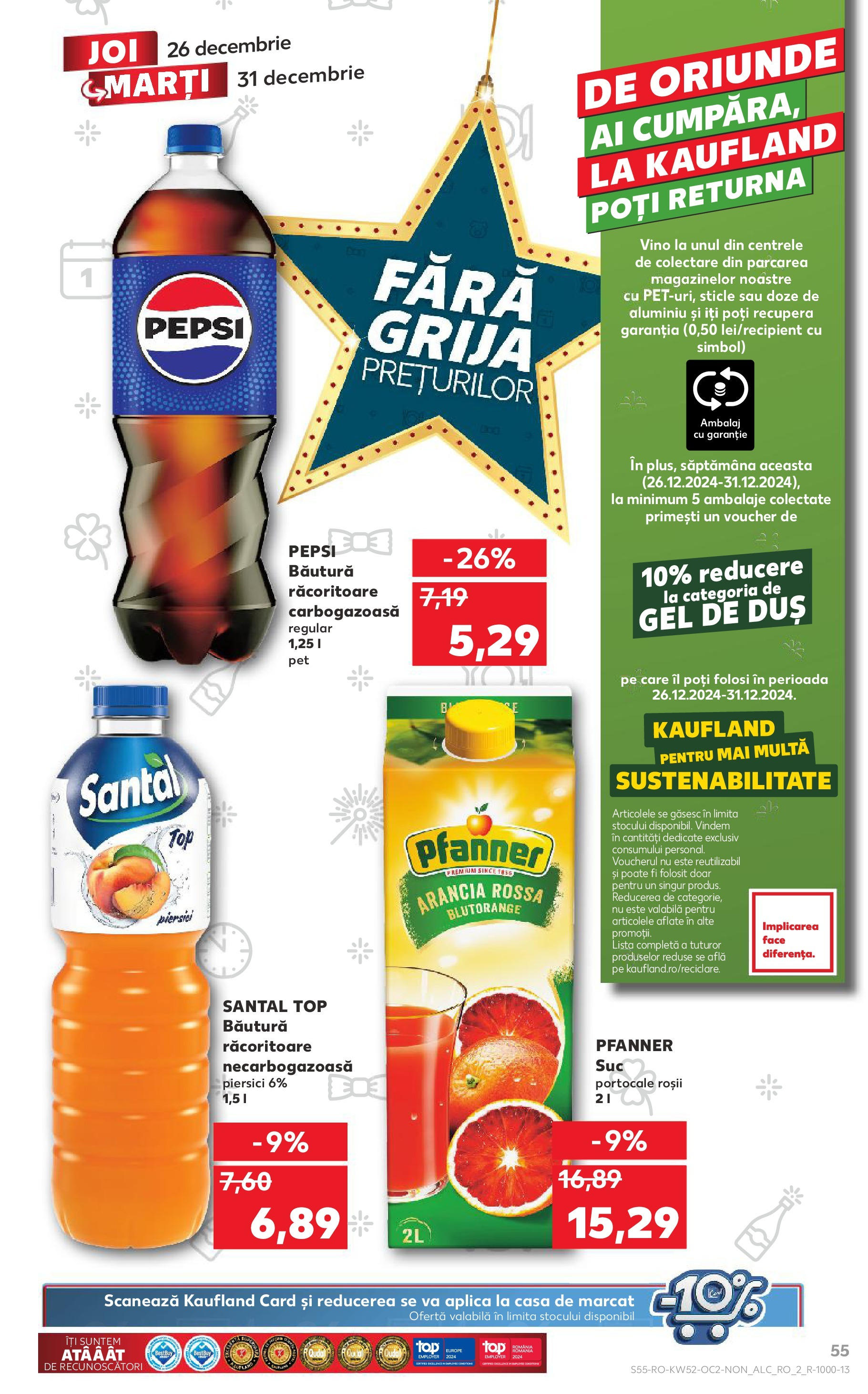 Catalog Kaufland - Bucureşti 26.12.2024 - Revista si Oferta | Pagină: 55 | Produse: Top, Duș, Gel de duș, Roșii