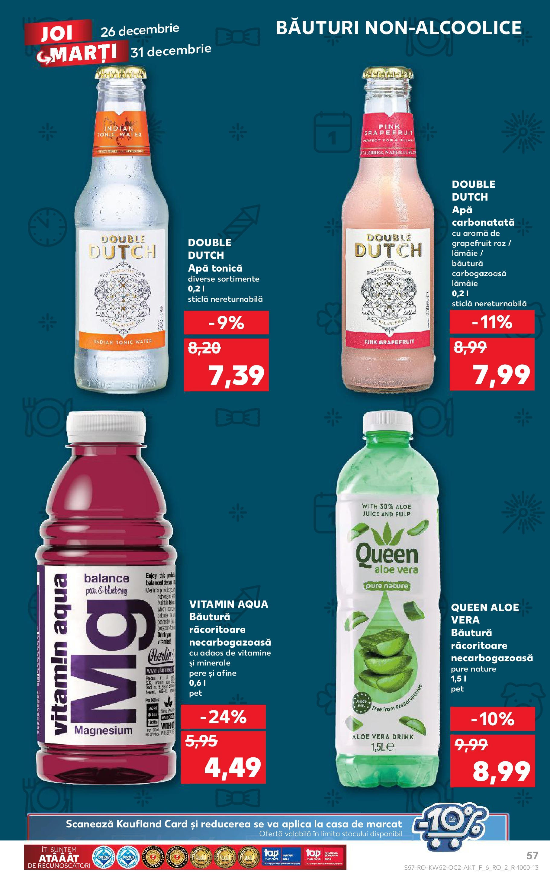 Catalog Kaufland - Bucureşti 26.12.2024 - Revista si Oferta | Pagină: 57 | Produse: Afine, Aloe vera, Apă, Lămâie