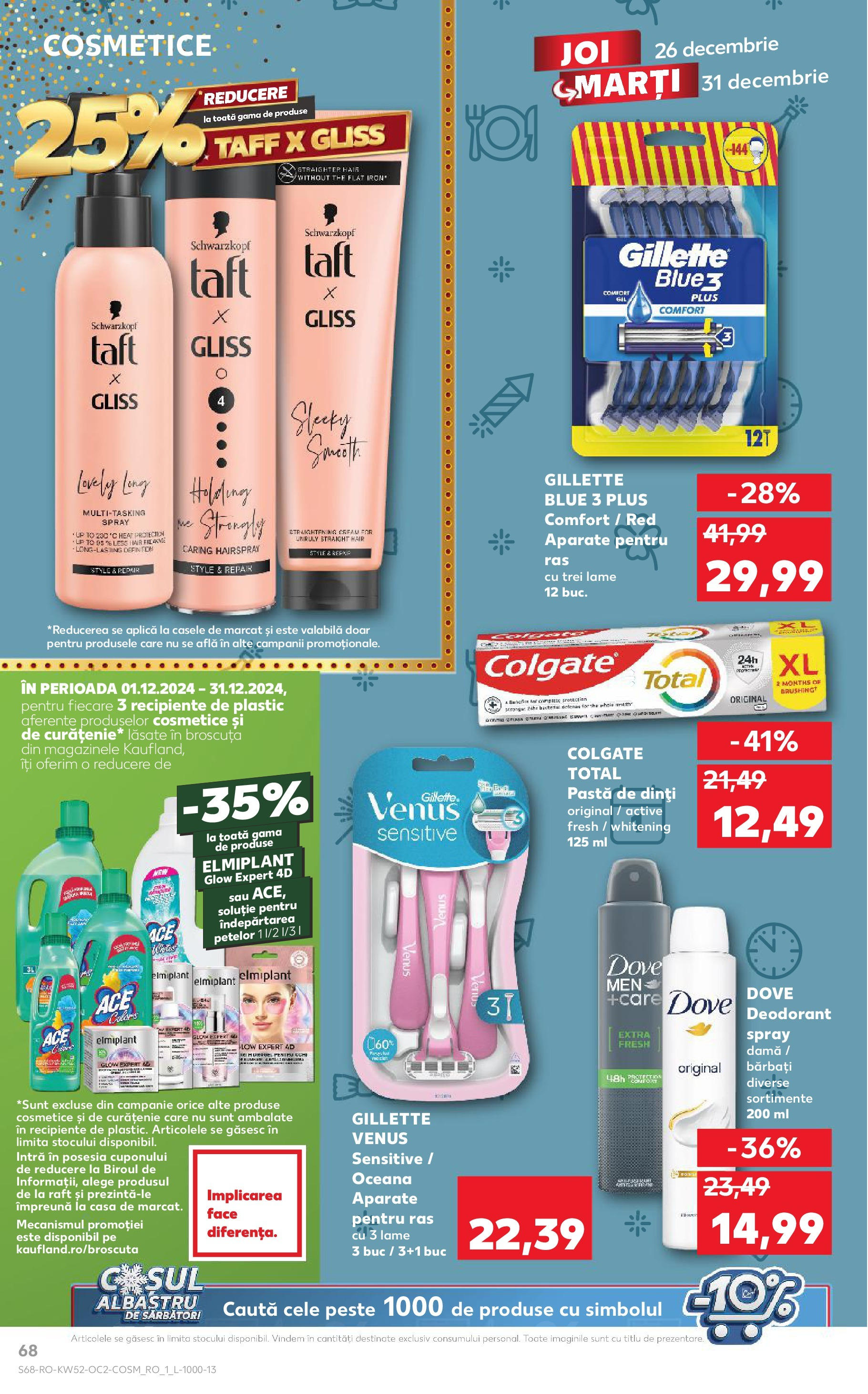 Kaufland - Catalog Kaufland până în data de 29.12.2024 24.12.2024 - Revista si Oferta | Pagină: 68 | Produse: Raft, Recipiente, Deodorant, Pastă de dinți