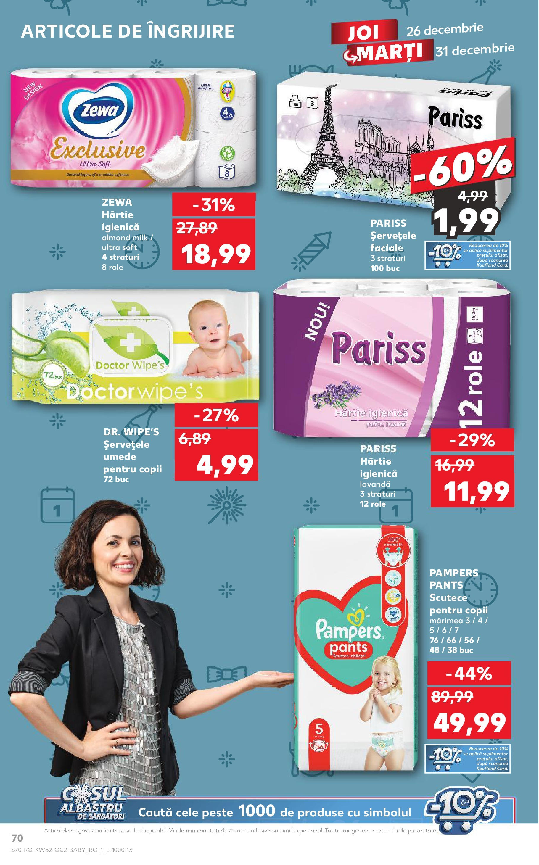 Kaufland - Catalog Kaufland până în data de 29.12.2024 24.12.2024 - Revista si Oferta | Pagină: 70 | Produse: Role, Parfum, Pește, Scutece