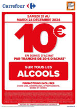 Carrefour DES SAMEDI, OPERATION BON D’ACHAT SUR LES ALCOOLS - au 24.12.2024