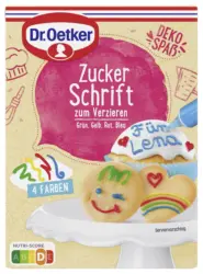 Dr.Oetker Цветни захарни шрифтове