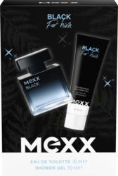 Mexx Geschenkset Black for Him 2tlg