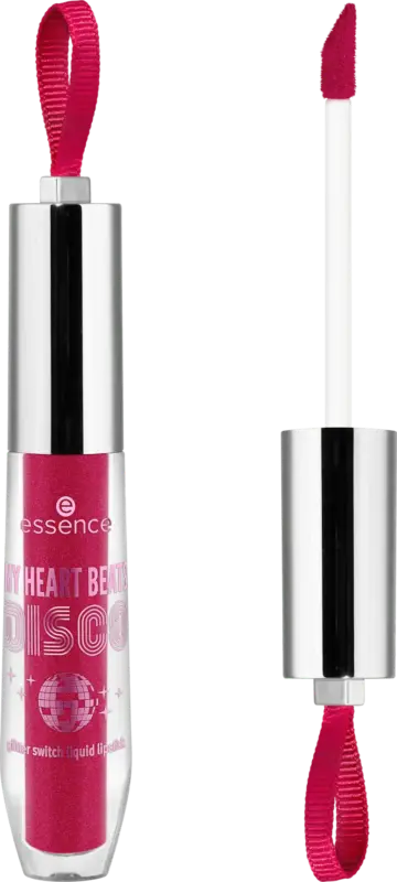 essence Lippenstift My Heart Beats Disco Glitter Switch Liquid 01 Ready, Set, Disco