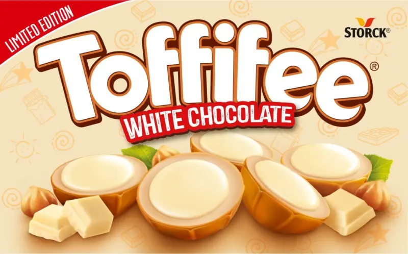 Toffifee Бонбони бял шоколад