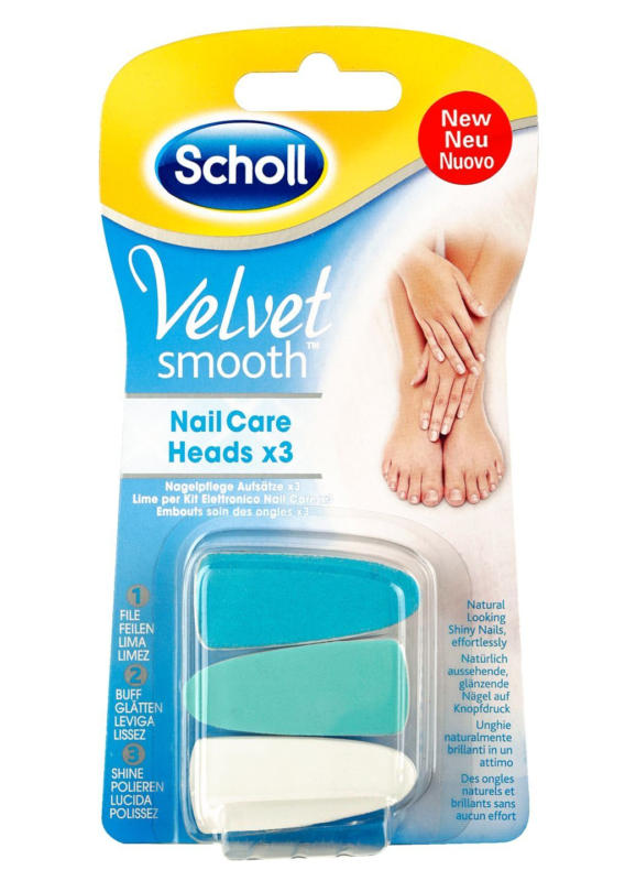 Scholl Velvet Smooth Резервни глави за автомат. система за грижа за нокти