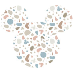 Komar Wandtattoo Mickey Head Terrazzo Bambino Mickey Head Terrazzo Bambino B/L: ca. 125x125 cm