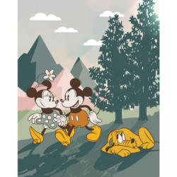 Komar Fototapete Mickey & Minnie Embrace Nature B/L: ca. 200x250 cm