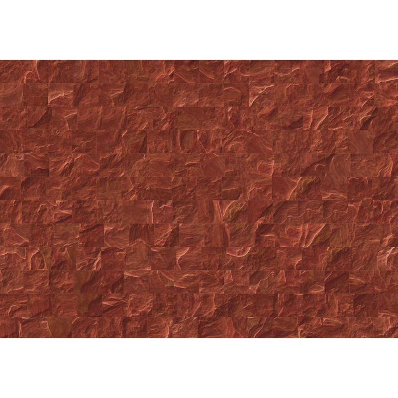 Komar Fototapete Red Slate Tiles B/L: ca. 400x280 cm