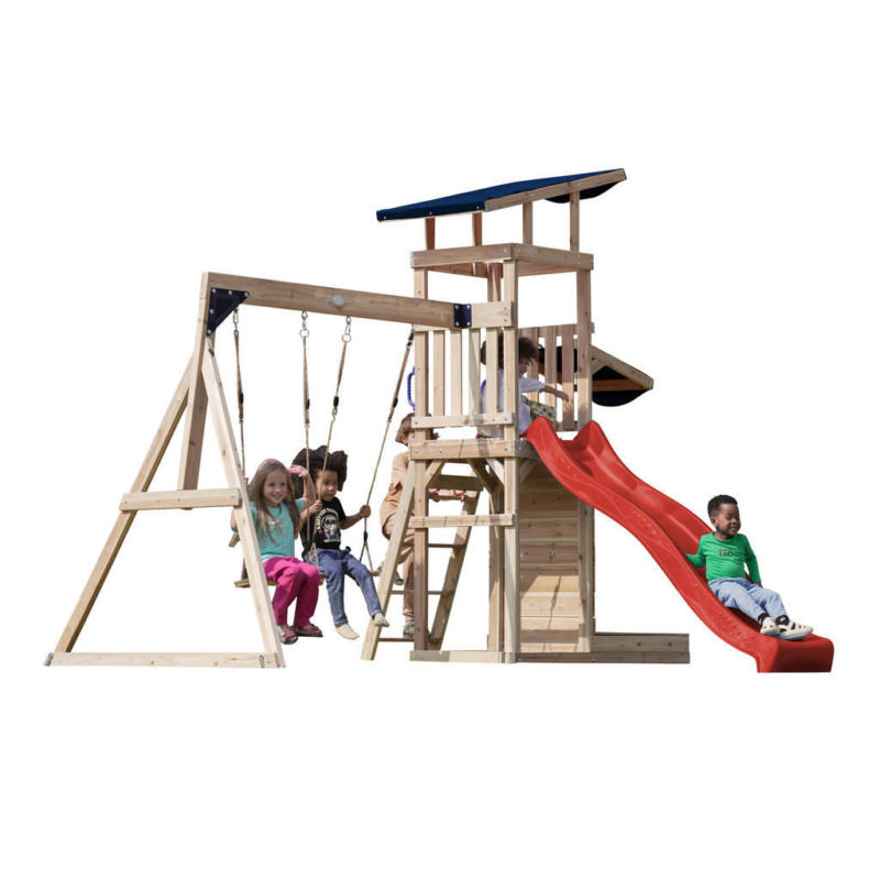 AXI Spielturm Malik rot B/H/L: ca. 345x270x336 cm