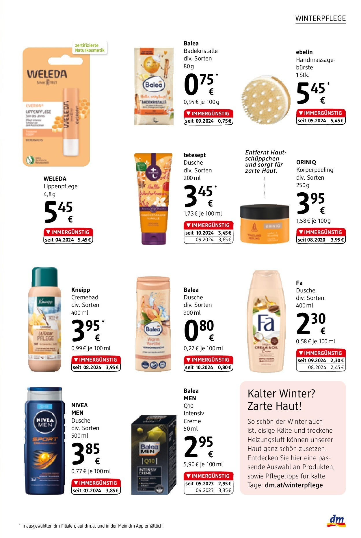 dm drogerie markt Journal Januar 2025 von 08.01.2025 - Aktuelle Angebote | Seite: 7 | Produkte: Dusche, Bürste, Creme