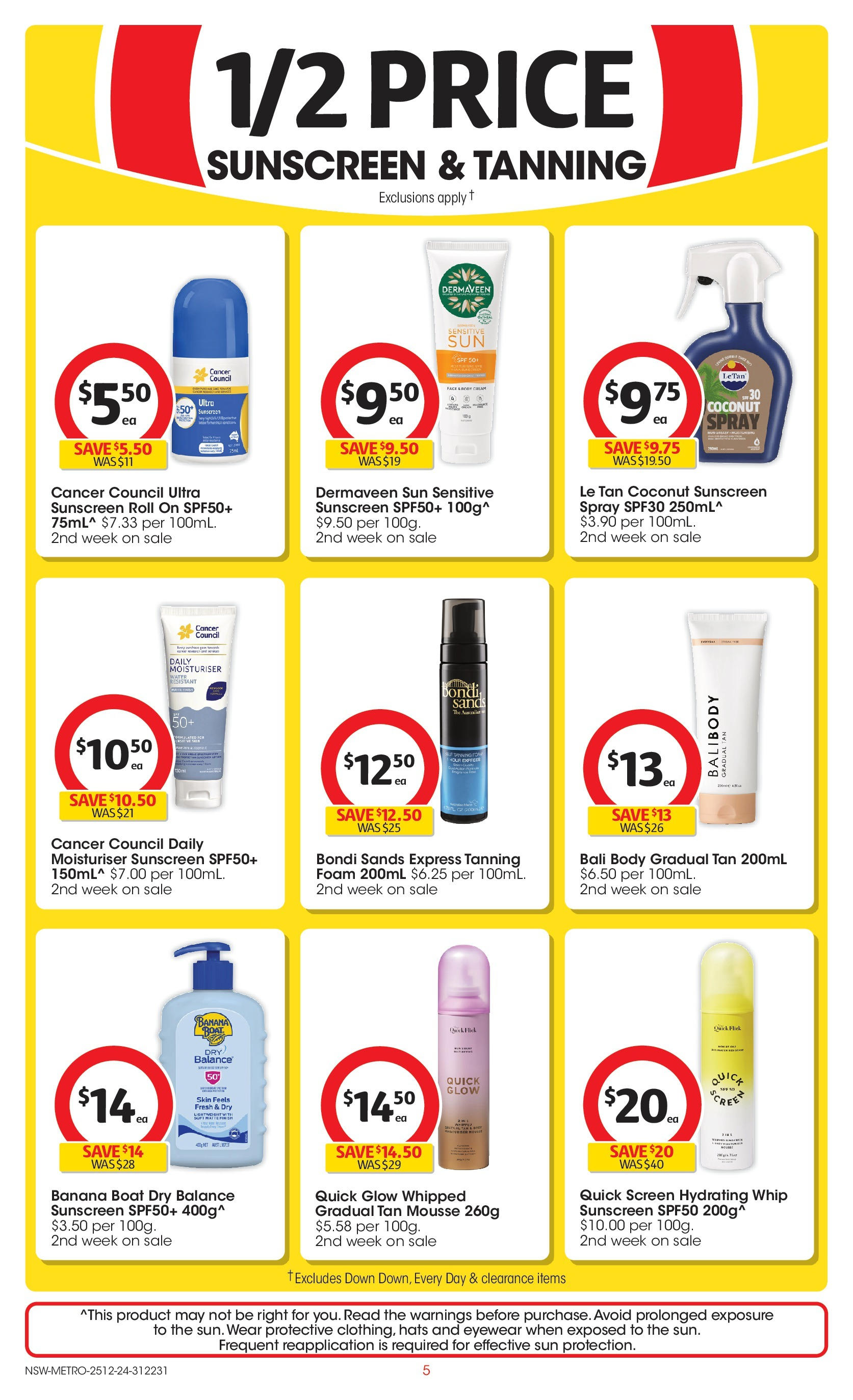 ﻿﻿Coles catalogue valid from 24/12/2024 > Online Australia | Page: 5 | Products: Cream, Water, Mousse, Screen