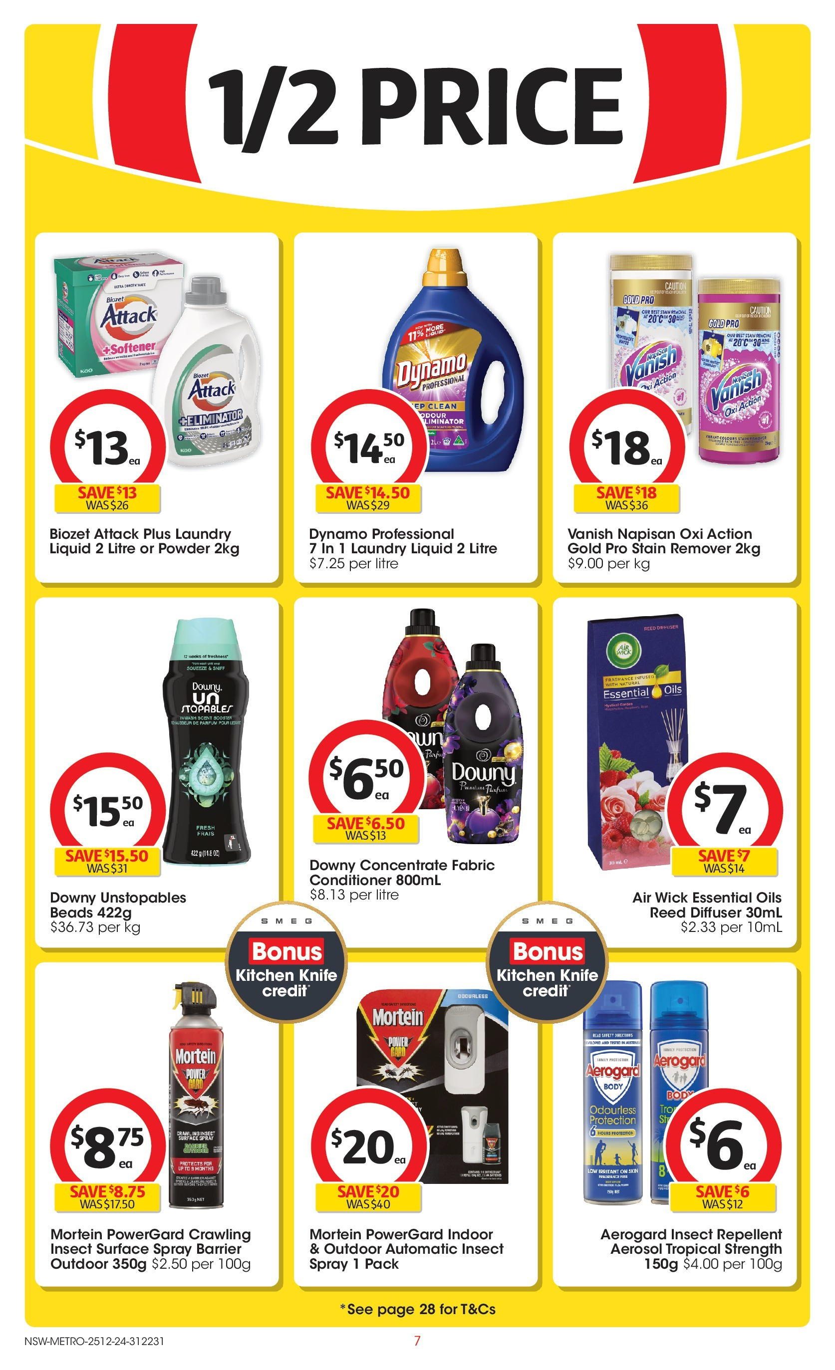 ﻿﻿Coles catalogue valid from 24/12/2024 > Online Australia | Page: 7 | Products: Powder, Conditioner, Stain remover, Laundry