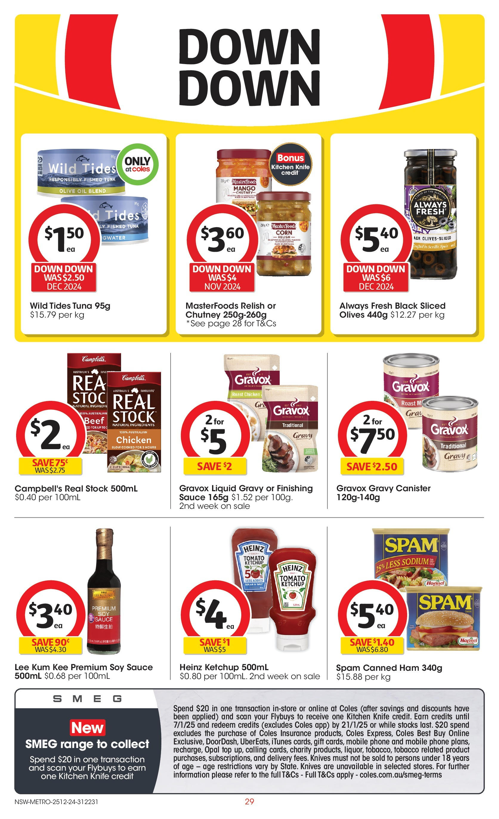 ﻿﻿Coles catalogue valid from 24/12/2024 > Online Australia | Page: 29 | Products: Opal, Olives, Sauce, Phone