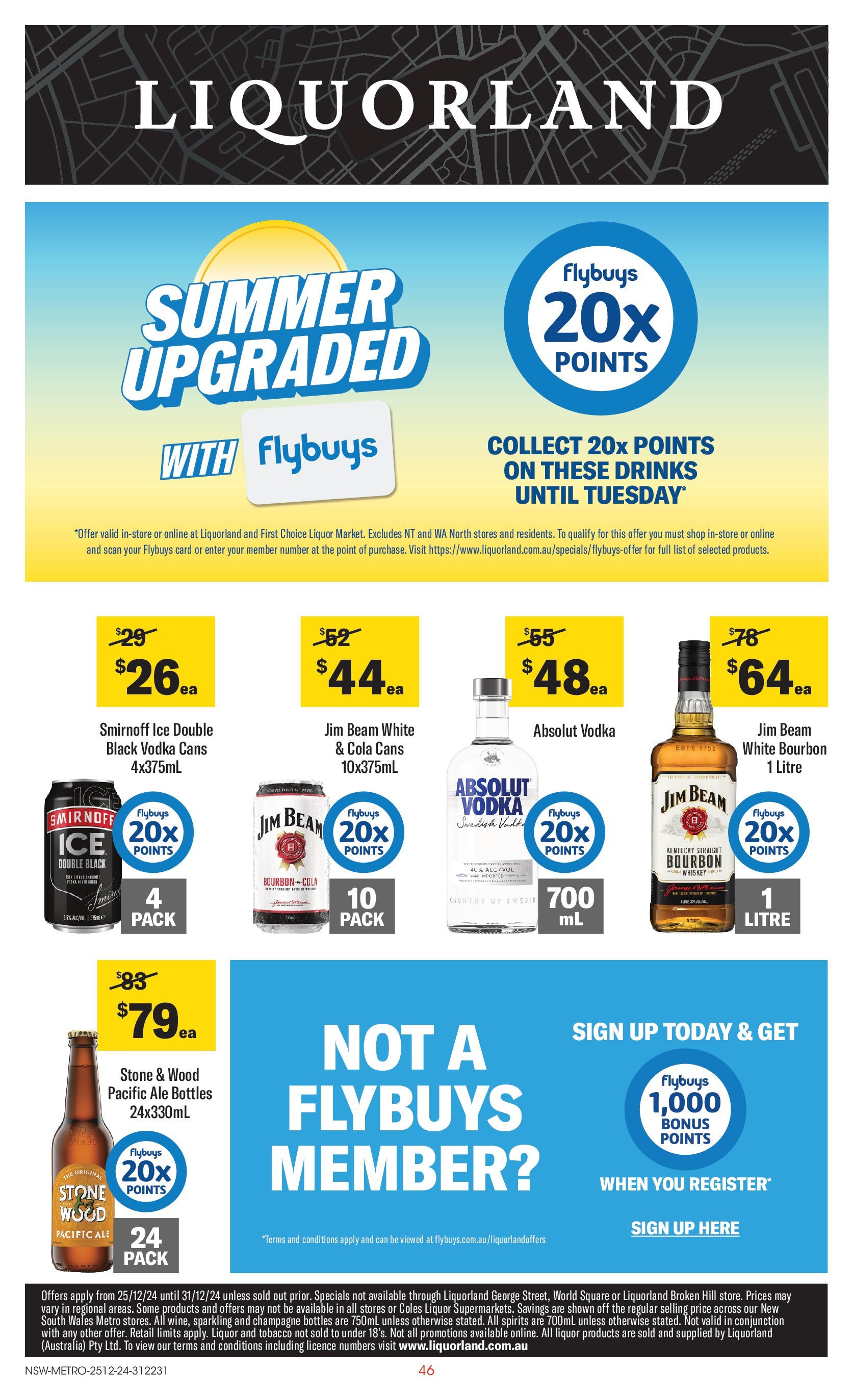 ﻿﻿Coles catalogue valid from 24/12/2024 > Online Australia | Page: 46 | Products: Bourbon, Vodka, Whiskey, Wood