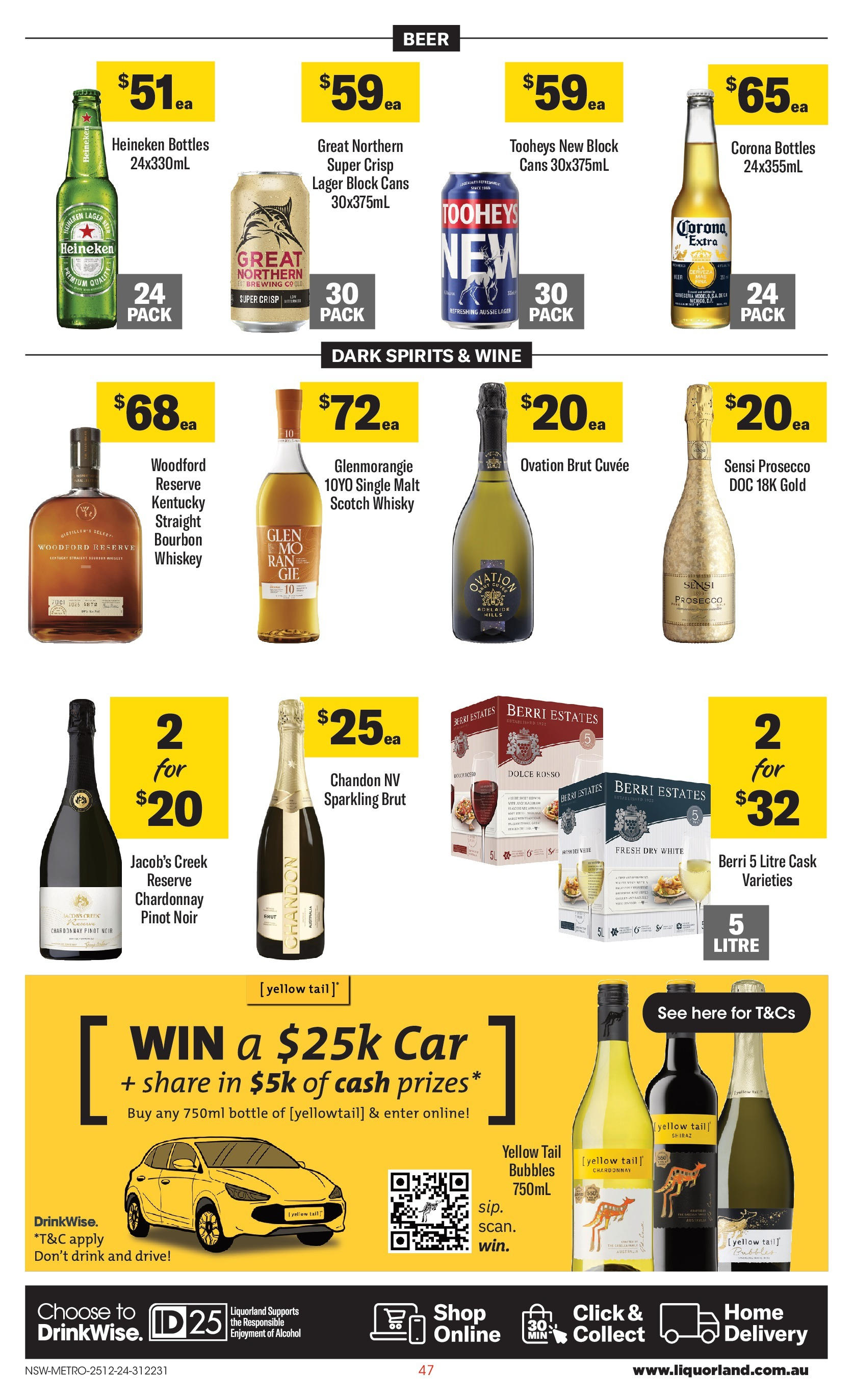 ﻿﻿Coles catalogue valid from 24/12/2024 > Online Australia | Page: 47 | Products: Beer, Bourbon, Whiskey, Scotch