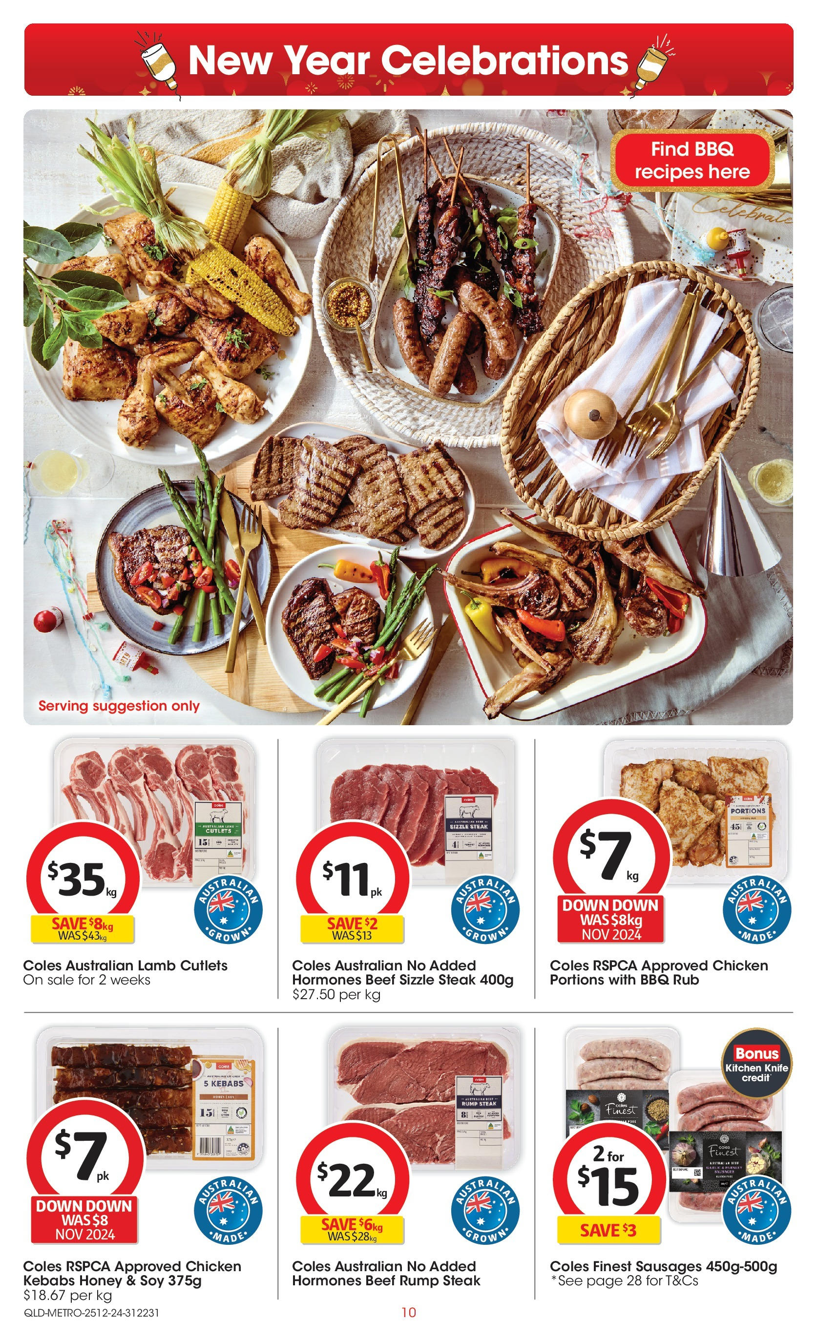 ﻿﻿Coles catalogue valid from 25/12/2024 > Online Australia | Page: 10 | Products: Honey, Beef, Garlic, Parsley