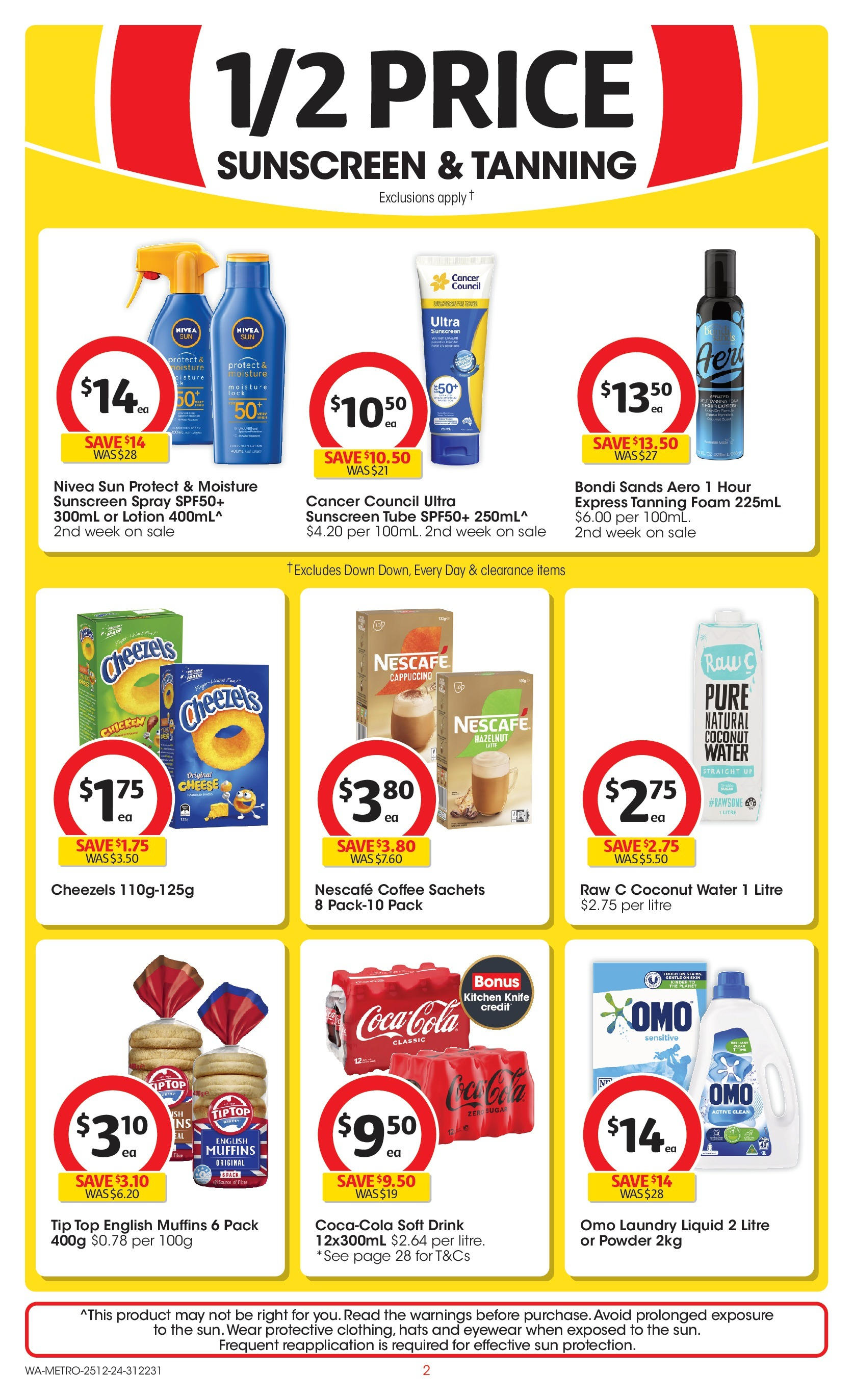 ﻿﻿Coles catalogue valid from 25/12/2024 > Online Australia | Page: 2 | Products: Duck, Coffee, Chicken, Sunscreen