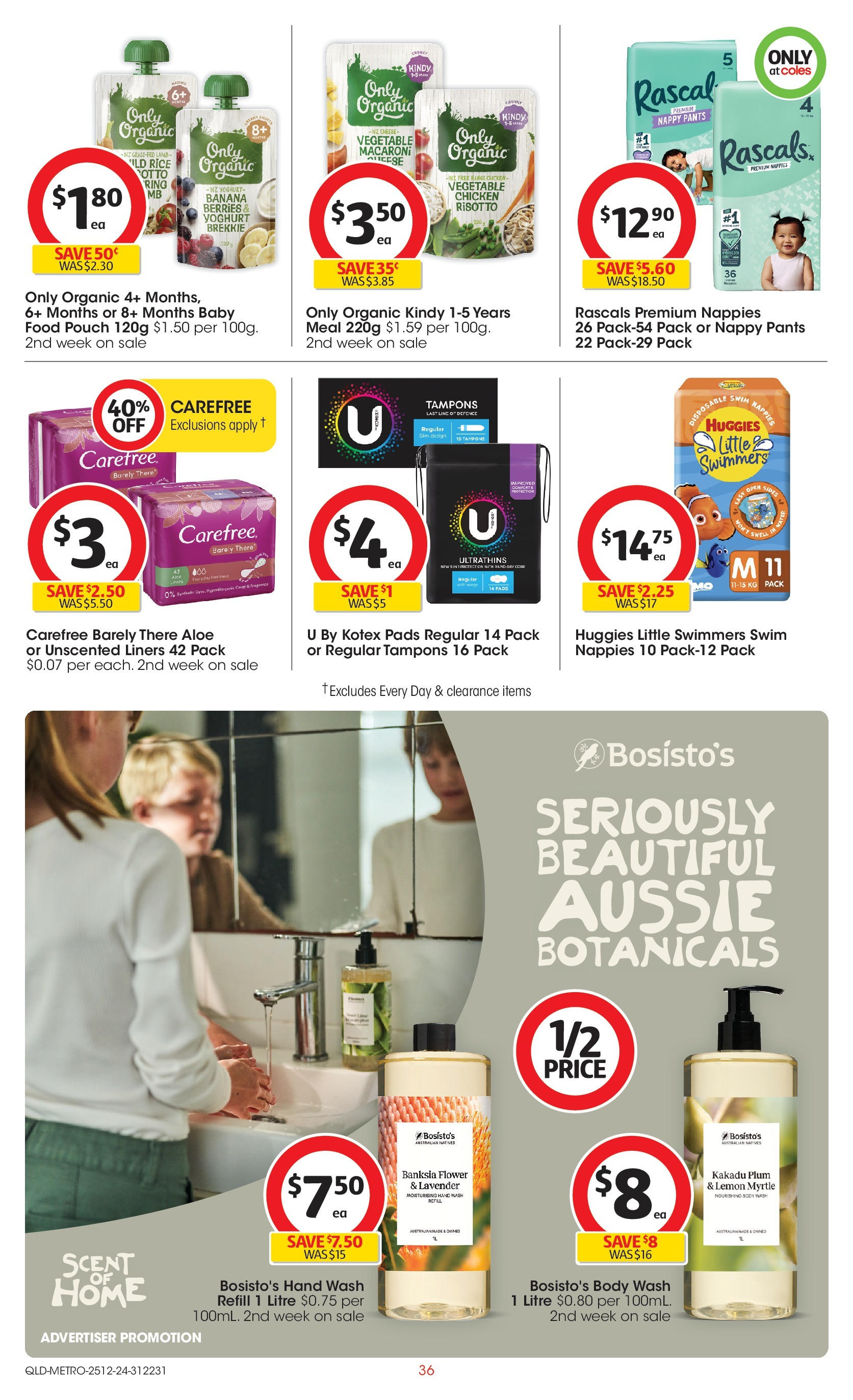 ﻿﻿Coles catalogue valid from 25/12/2024 > Online Australia | Page: 36 | Products: Cheese, Chicken, Pants, Lemon